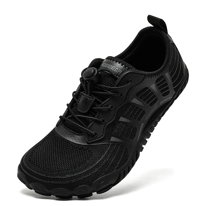 HOBIBEAR Scarpe Da Ginnastica Traspiranti Con Fascia Elastica Punta Larga Per Uomo E Donna Spiaggia