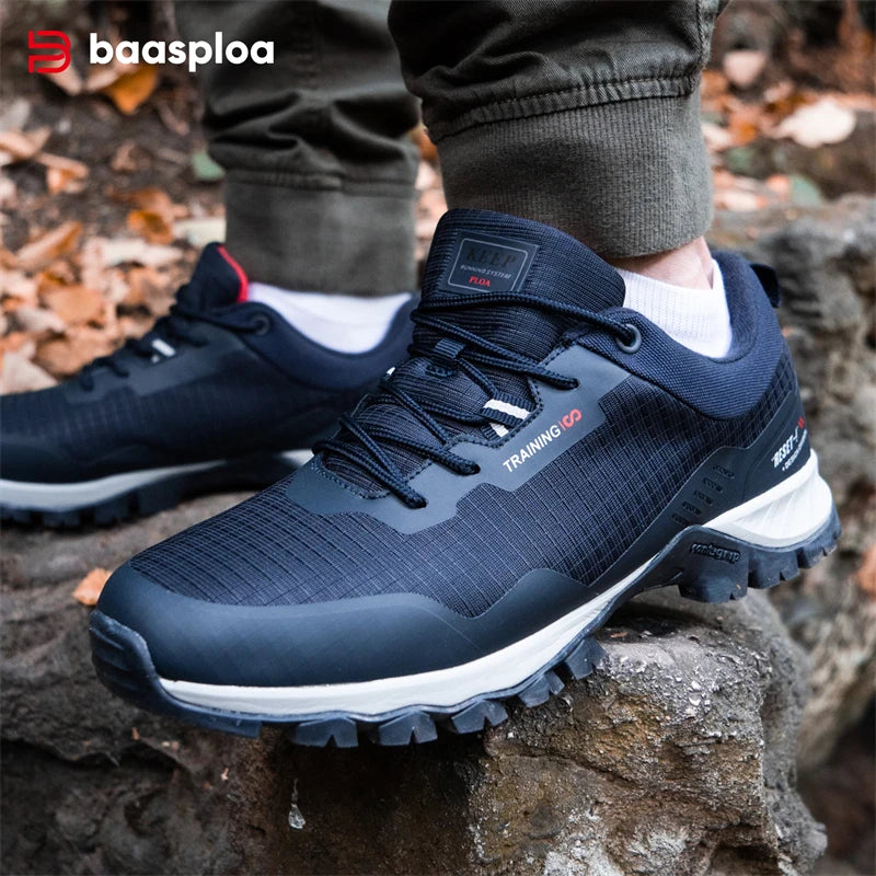Baasploa Scarpe Da Trekking Uomo Impermeabili Antiscivolo Resistente All Usura Per Esploratori Outdoor M7306