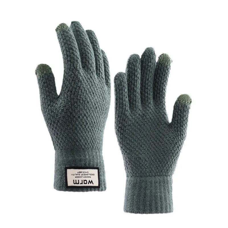 Guanti Invernali Da Uomo In Maglia Touch Screen Alta Qualità Lana Calda E Cashmere Autunno