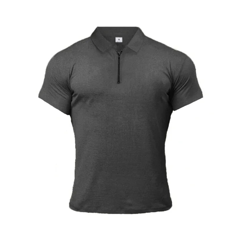 Polo Da Uomo Maniche Corte In Cotone Nuova Abbigliamento Sportivo Fitness Di Tendenza Per Bodybuilding