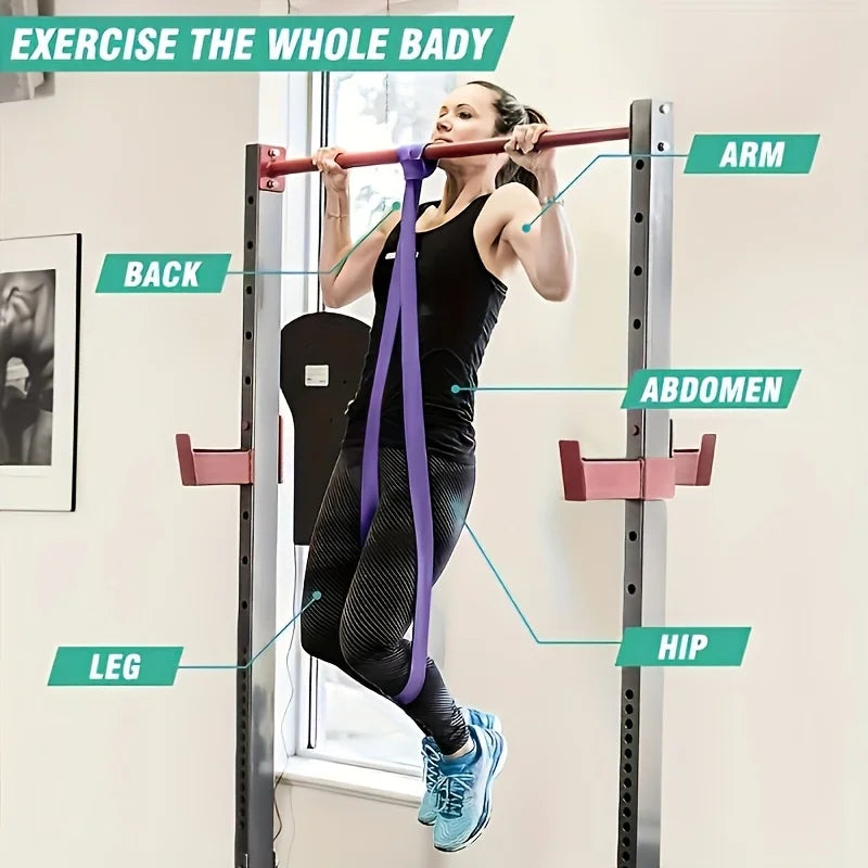 Set Di Fasce Di Resistenza Cinghie Per Tirare Esercizi Per Trazioni Assistive Per Gambe Palestra E Allenamento A Casa