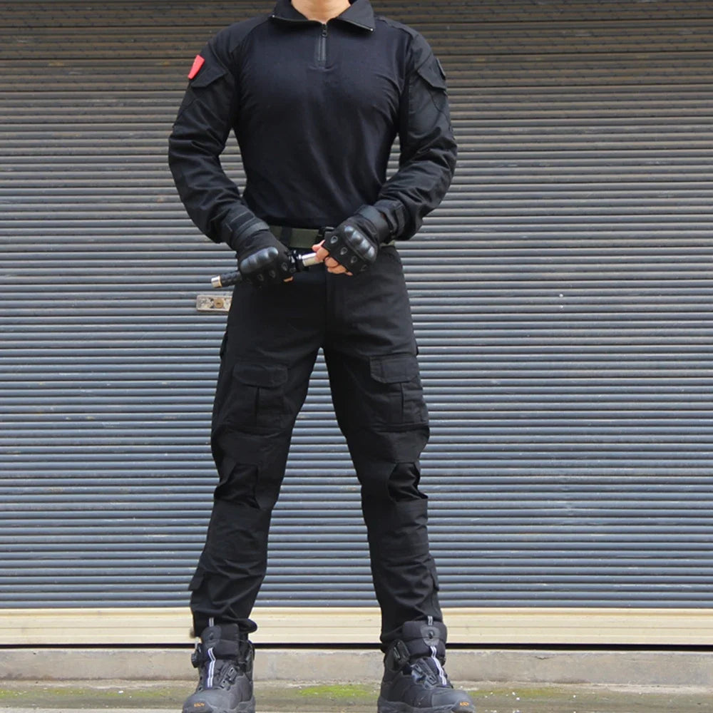 Set Abiti Militari Tattici Tuta Mimetica Da Esterno Camicie Da Caccia Pantaloni Per Airsoft Paintball