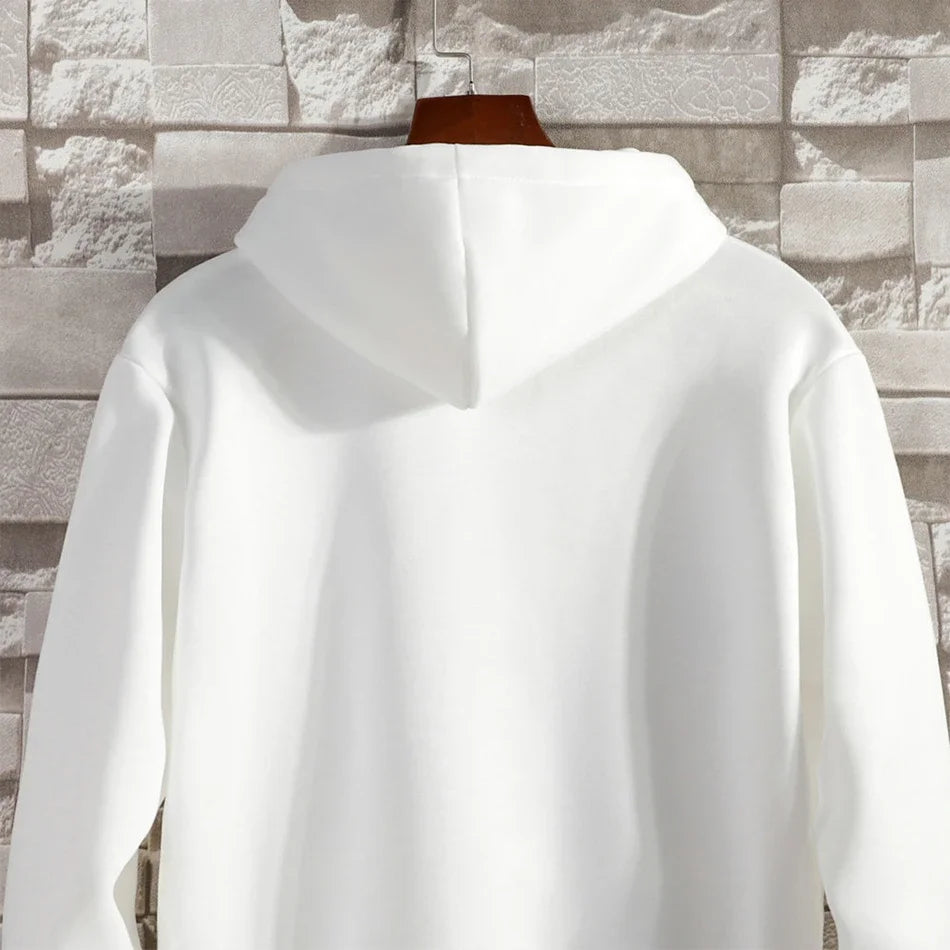 Felpa con Cappuccio Zip Stampa Bussola Vintage Uomo Sportiva Casual Invernale Abbigliamento Uomo