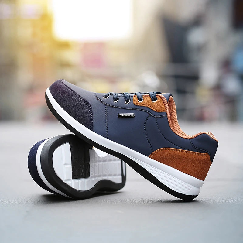 Scarpe Da Uomo Impermeabili Primavera Autunno Scarpe Da Ginnastica Da Passeggio In Pelle Antiscivolo Per Tempo Libero