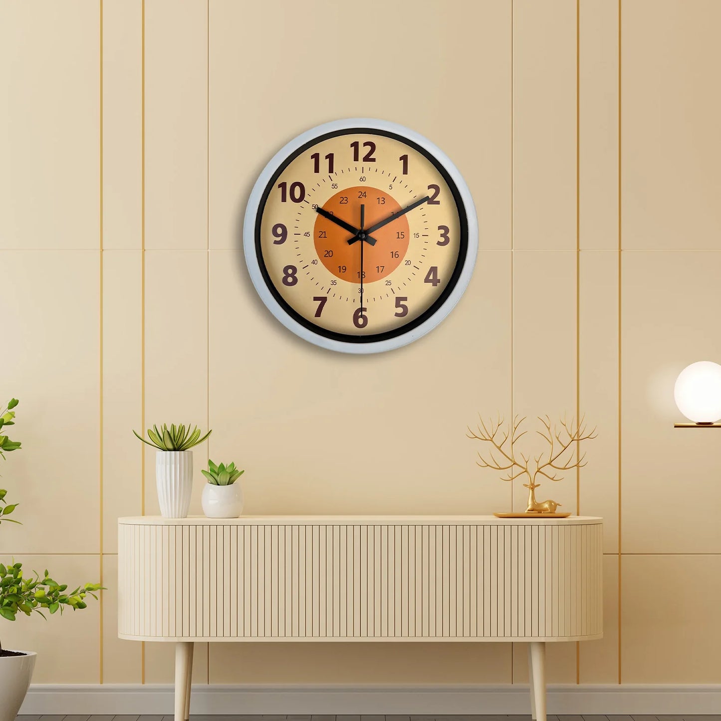 Orologio Da Parete 8 Pollici Motivo Moderno Silenzioso Quarzo Per Soggiorno Cucina Letto Regalo Senza Batteria
