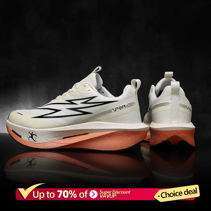 Scarpe Da Corsa Con Piastra In Carbonio Per Maratona Traspiranti Leggere Sneakers Atletiche Uomo Donna