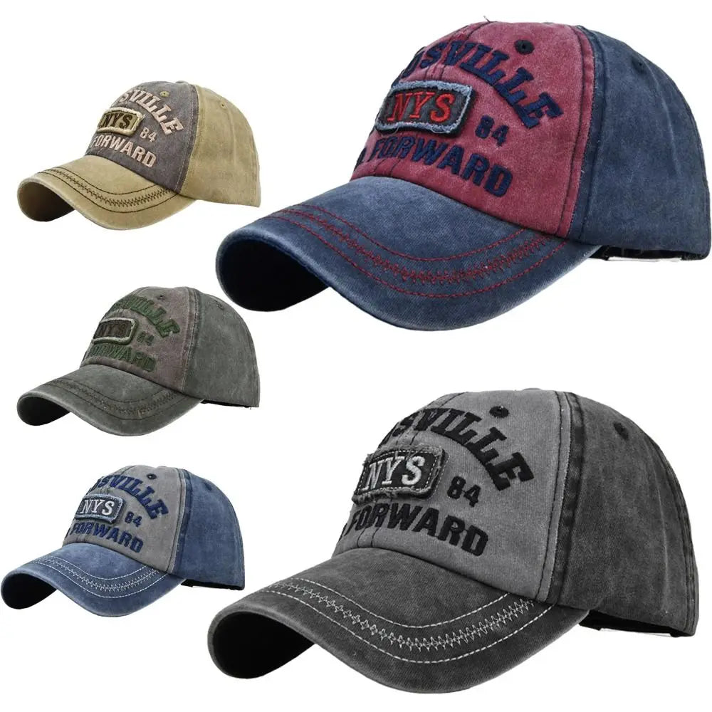 Cappelli Da Baseball Regolabili Con Ricamo Di Lettere Hip Hop In Denim Estivi Da Sport All Aperto Unisex