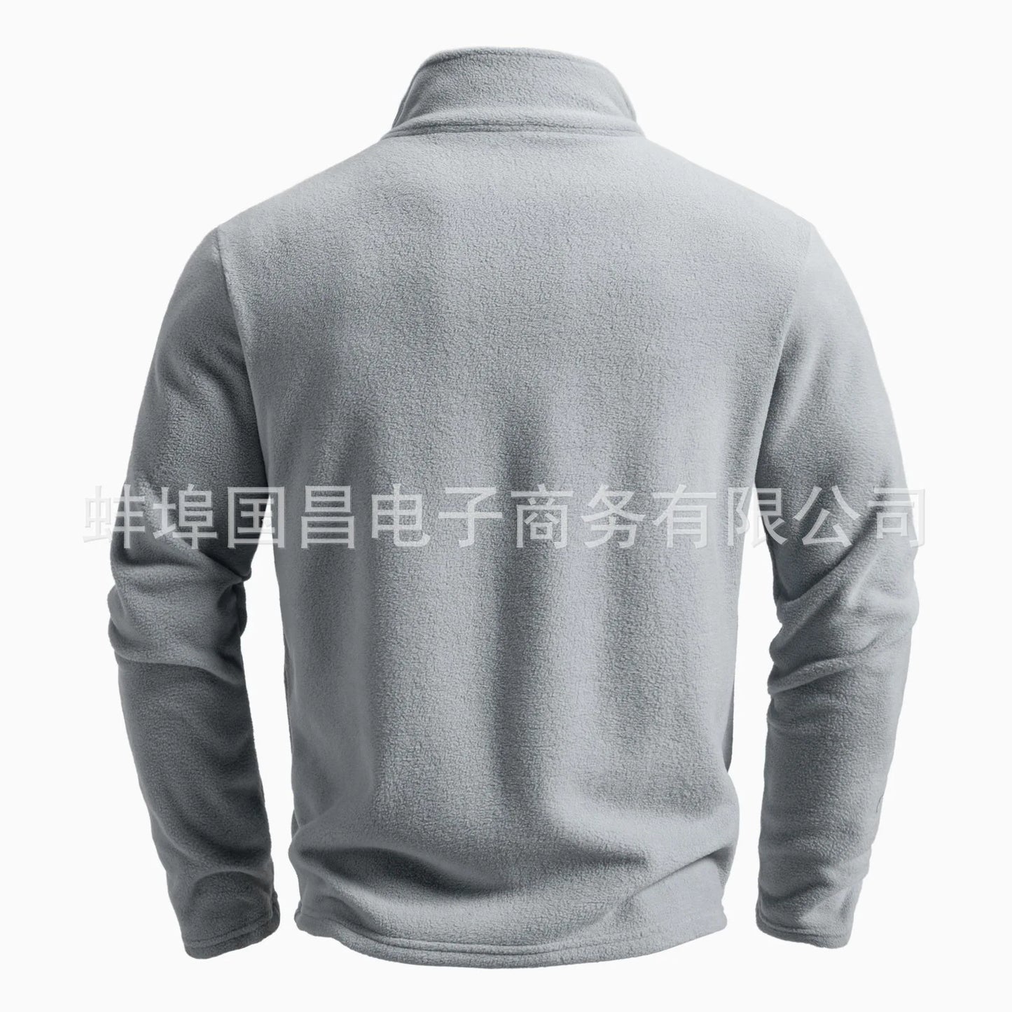 Felpa Con Cappuccio In Pile Di Agnello Tinta Unita Uomo Autunno Inverno Giacca Sportiva Casual Taglie Forti