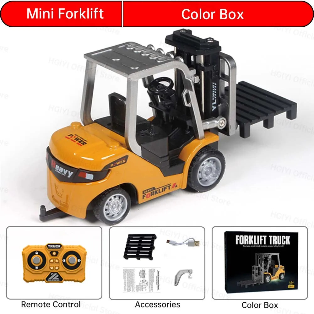 Teeggi 1 64 Mini RC Forklift Telecomandata Giocattolo Per Bambini Regalo Perfetto Con Controllo Remoto Preciso