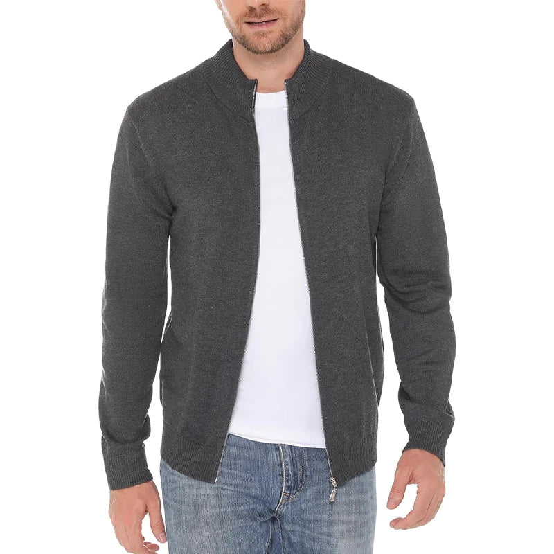 Cardigan Da Uomo Con Cerniera In Poliestere Caldo Animal Game Streetwear Per Look Moderno Autunno Inverno