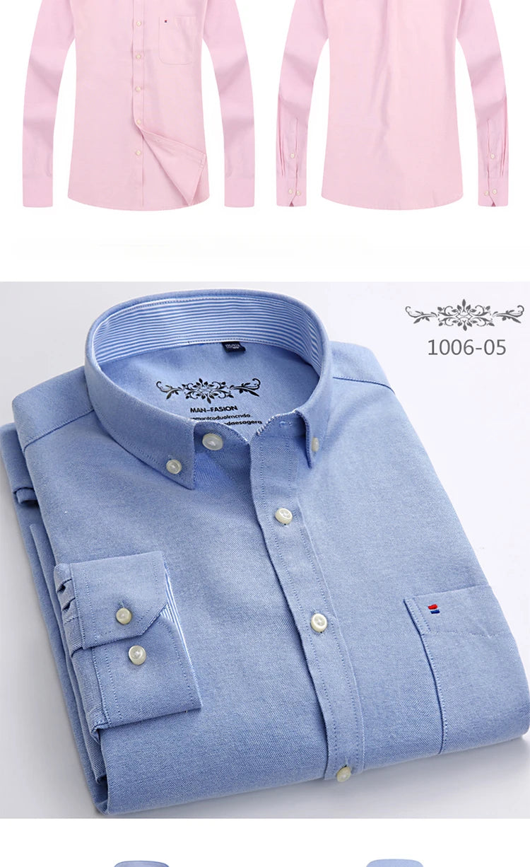 Novità Camicia Da Uomo Slim Fit Maniche Lunghe Formale Con Tasca Singola In Morbido Cotone Scozzese Per Ufficio