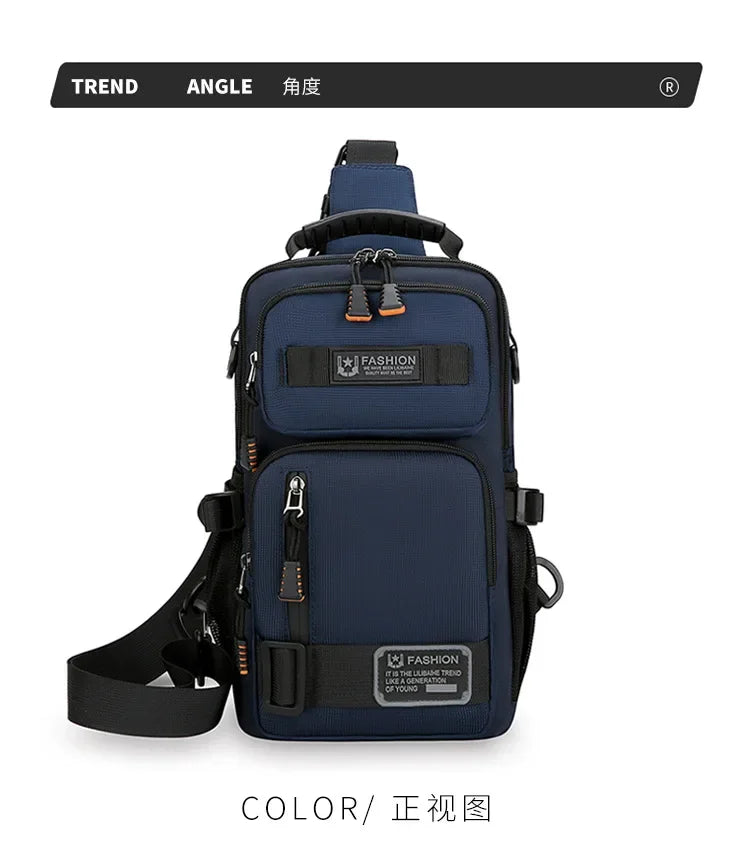 Borsa A Tracolla Uomo Multifunzionale Oxford Alta Qualità Leggera Per Viaggi E Escursioni All Aperto