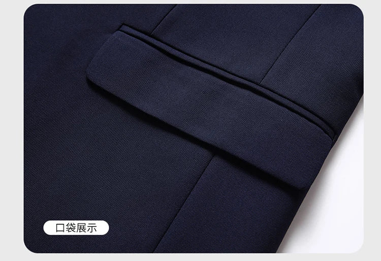 Blazer Da Uomo Tinta Unita In Stile Britannico Per Lavoro Professionale E Cerimonie Eleganti