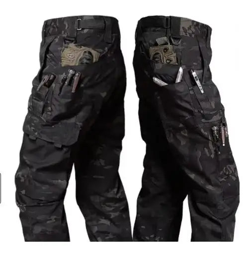 Pantaloni Tattici Da Uomo Impermeabili Cargo Pantaloni Da Combattimento Resistente All Usura Esterni Cotone Poliestere
