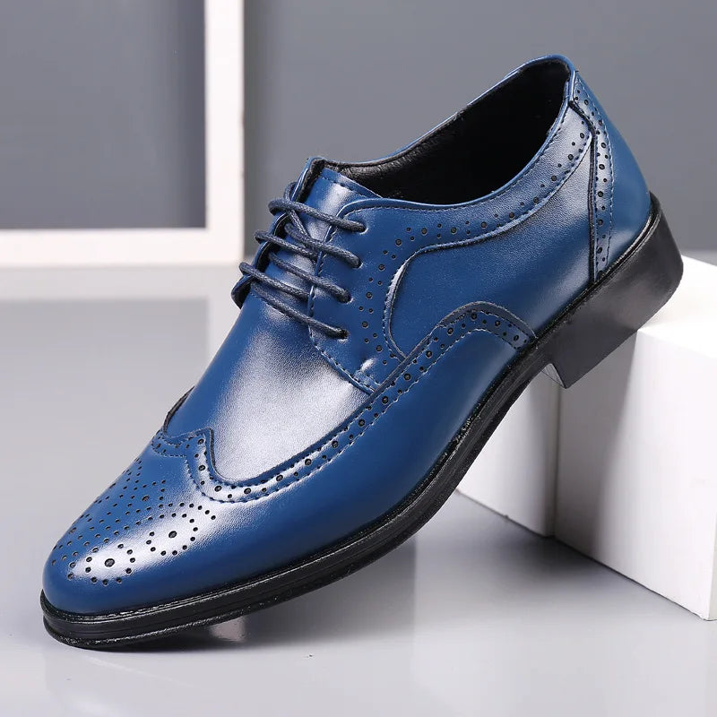 Scarpe Oxford Da Uomo Realizzate A Mano In Vera Pelle Di Vitello Brogue Eleganti Classiche Da Lavoro