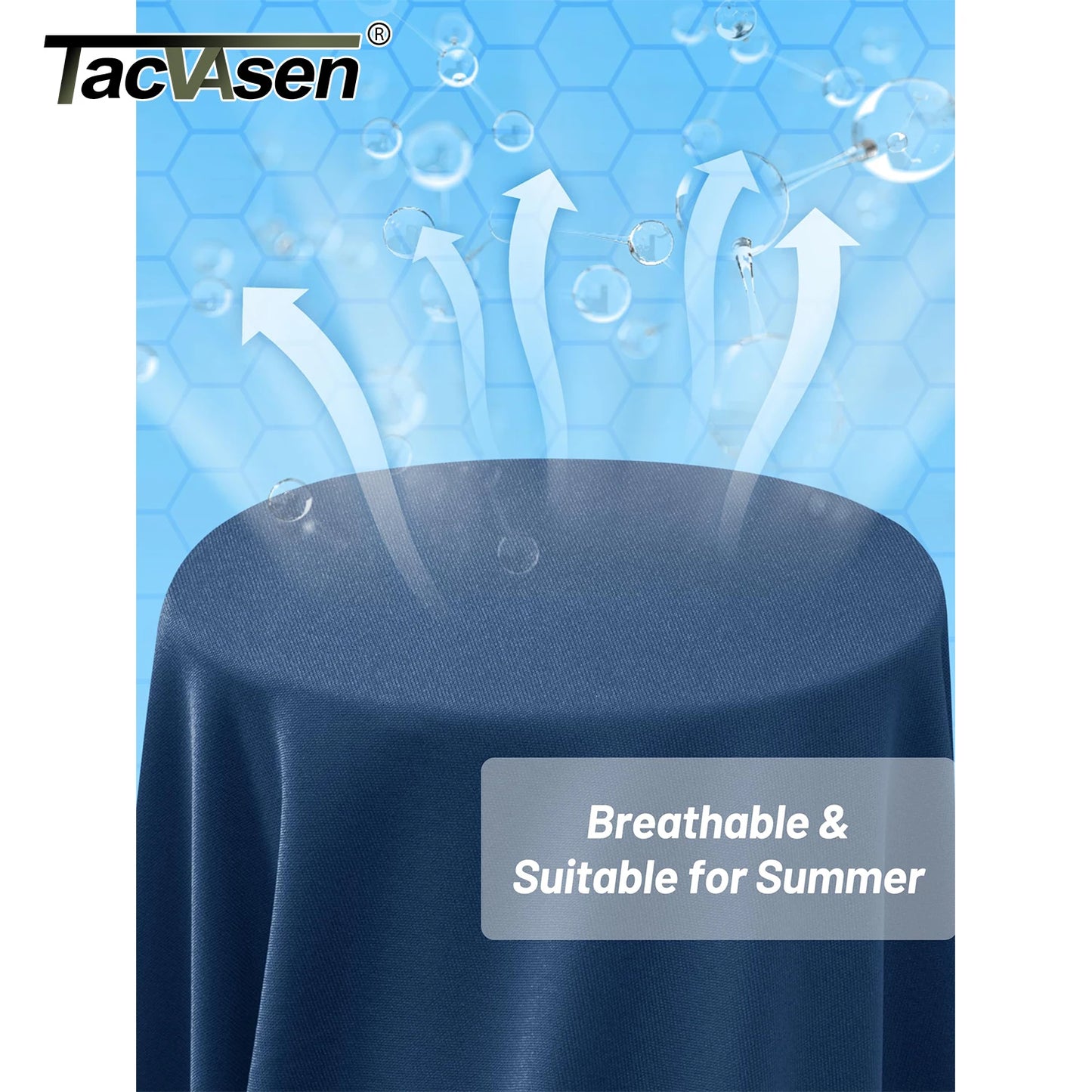 TACVASEN UPF50+ T-shirt con protezione UV Camicia da pesca leggera a maniche lunghe ad asciugatura rapida da uomo Escursionismo all'aperto Allenamento Protezioni