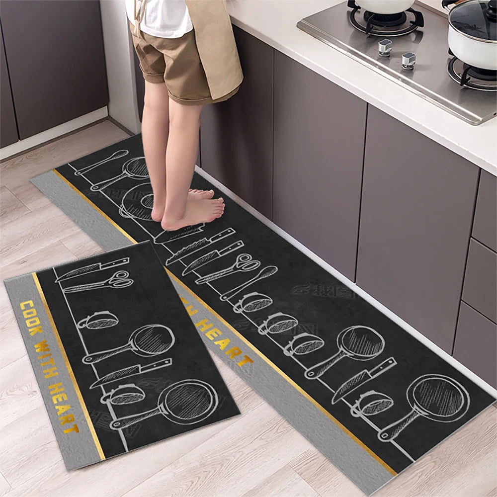 Tappetino Da Cucina Antiscivolo Lungo In Velluto Cristallo Per Soggiorno E Camera Da Letto Zerbino Tappeti Assorbenti