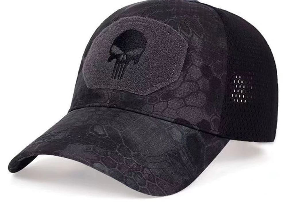 Cappello Da Baseball Universale Per Uomo E Donna Traspirante Protezione Solare Berretto Sportivo All Aperto Con Teschio