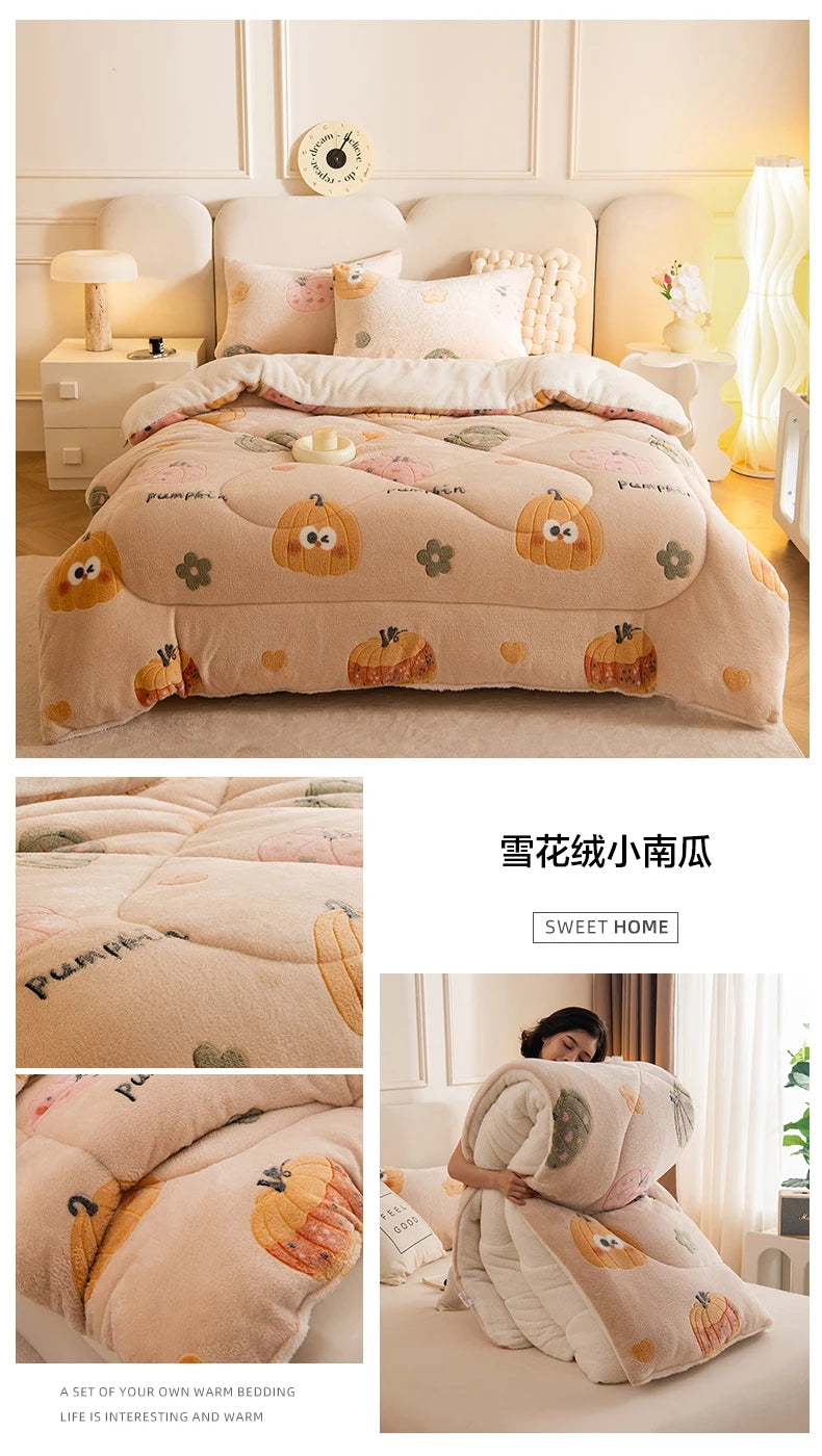Coperta Super Spessa Inverno Autunno Taglia Queen Peluche Antistatica Morbida Confortevole Pile Coral Fleece Poliestere