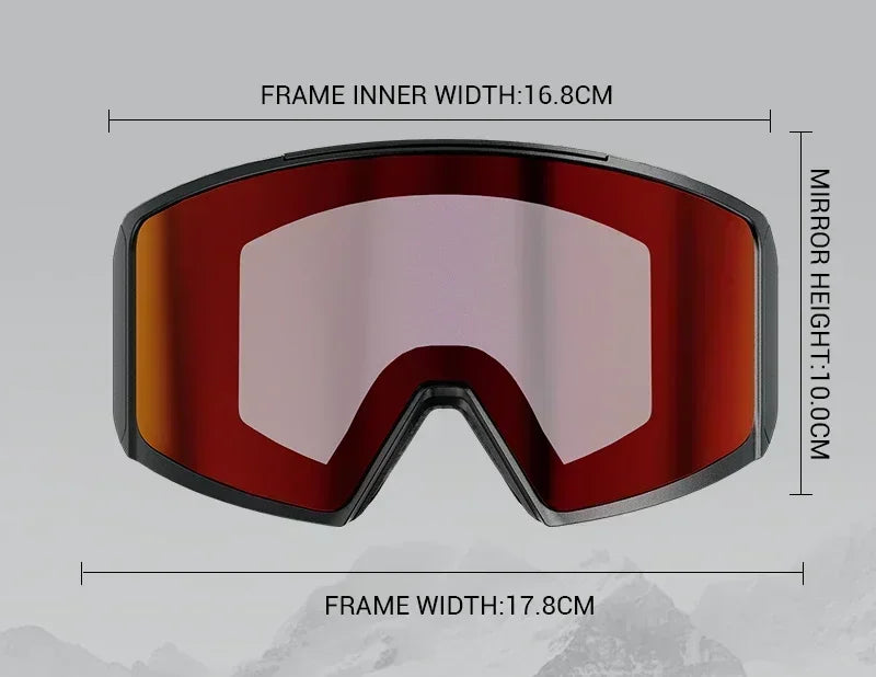 Kapvoe Occhiali Da Sci Fotocromatici E Maschera Da Snowboard Antiappannamento UV400 Per Uomo E Donna Occhiali Inverno