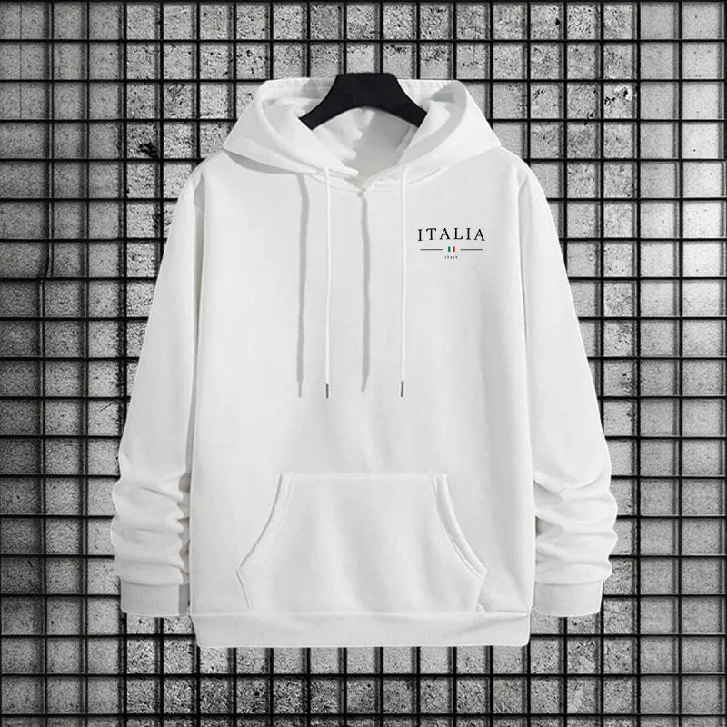 Tuta Da Uomo Di Qualità Con Cappuccio Monopezzo Felpe Con Stampa Streetwear Autunno Inverno Pantaloni