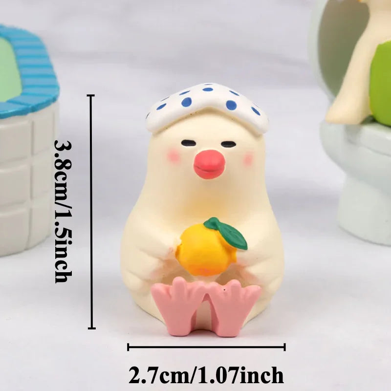 Gatto Limone In Resina Miniatura Pomelo Bath Series Decorazione Da Scrivania Regalo In Stile Giapponese Per Bambini 2024
