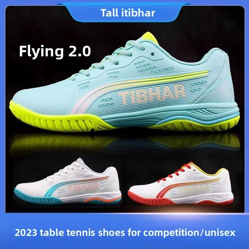 Scarpe da Ping Pong Tibhar per Uomo e Donna Sportive Professionali Antiscivolo Traspiranti