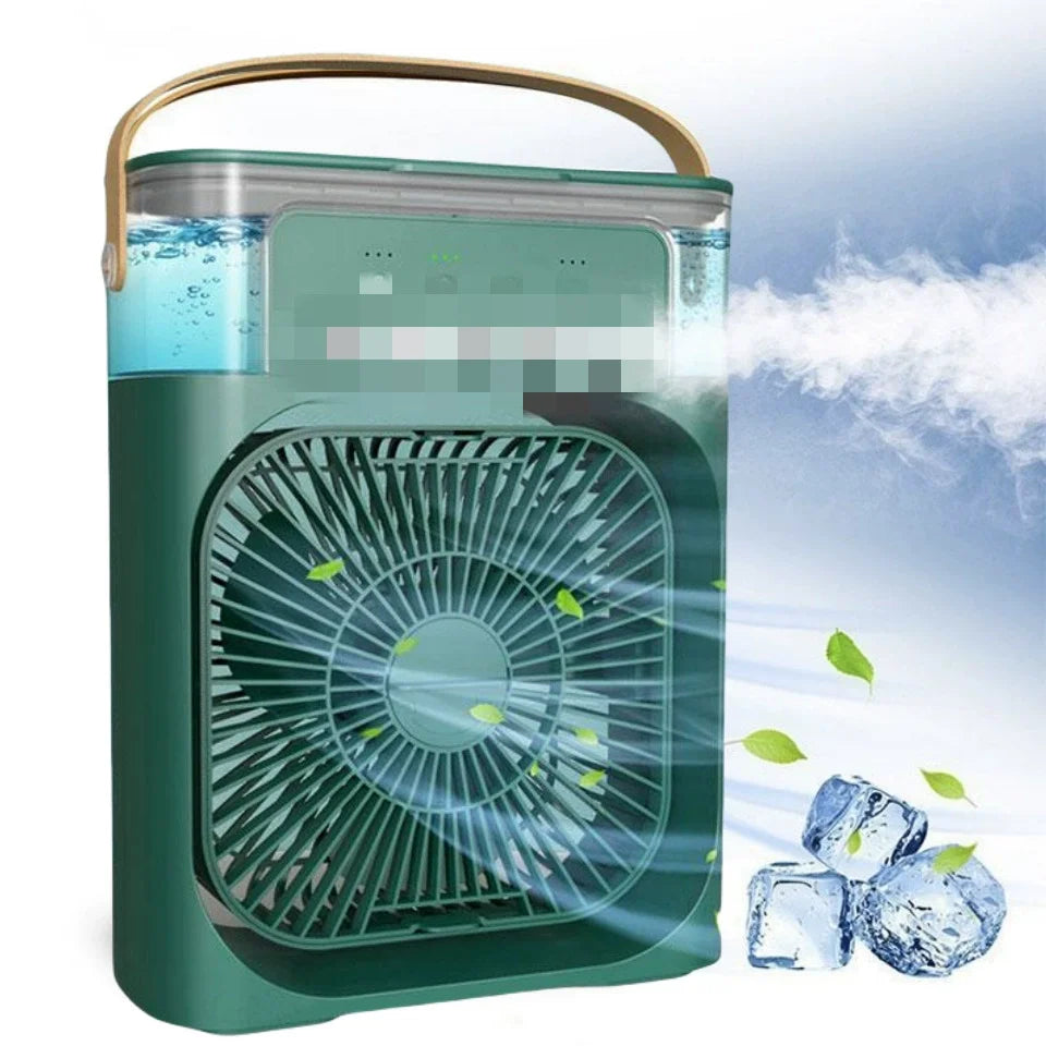 Raffreddatore D'Aria Portatile Con Ventilatore A Tre Velocità Umidificatore Luci Notturne LED Per Ufficio Casa Moderna