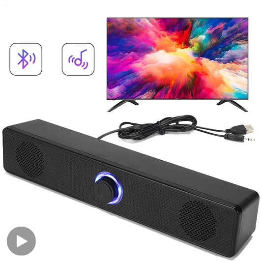 Soundbar Computer PC TV Laptop Desktop Altoparlante Bluetooth wireless cablato Sound Box Bar Musica Sistema audio portatile Caixa De Som