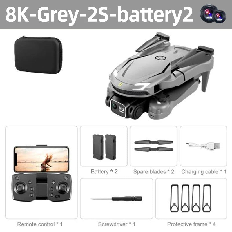 Nuovo Mini Drone V88 5G 8K 4K HD Fotografia Aerea Pieghevole Telecomandato Quadricottero Giocattolo Regalo 2026