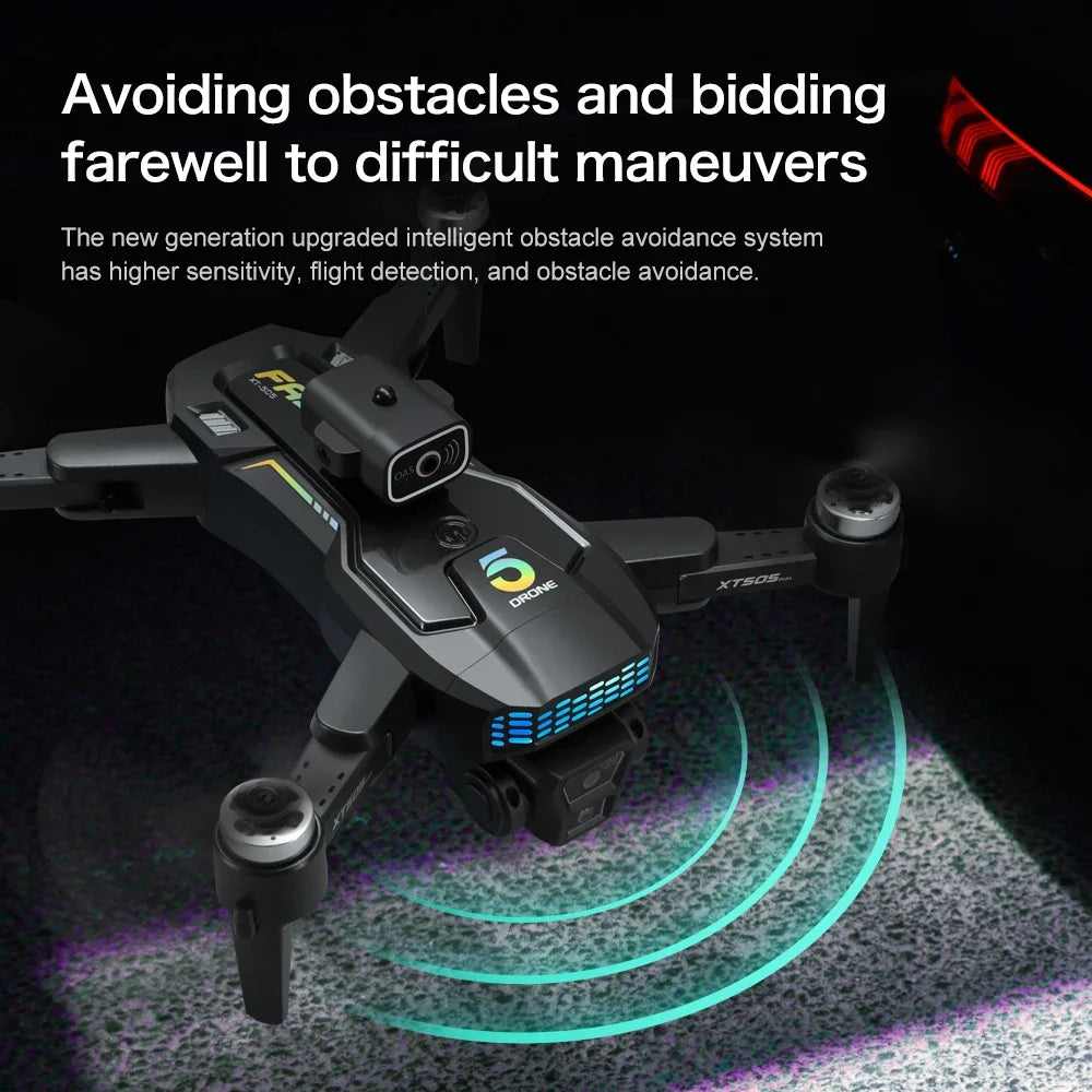Drone Professionale GPS 8K Con Gimbal Tre Assi Brushless RC Quadricottero Ostacoli Fotocamera HD 4K 5G