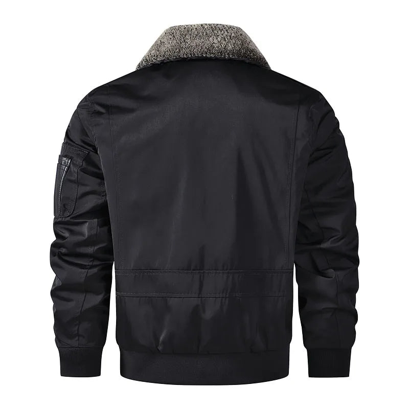 Giacca Bomber Militare MA1 Da Uomo Con Collo Di Pelliccia Giacca Da Pilota Autunno