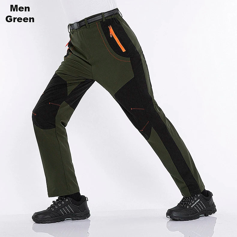 Pantaloni Invernali Da Uomo In Pile Per Trekking Impermeabili Caldi Da Campeggio All Aperto Soft Shell Antipioggia Antivento