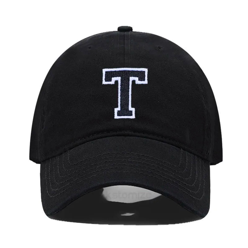 Berretto Da Baseball Unisex Ricamato Lettera AZ Cotone Morbido Alta Qualità Protezione Solare Snapback