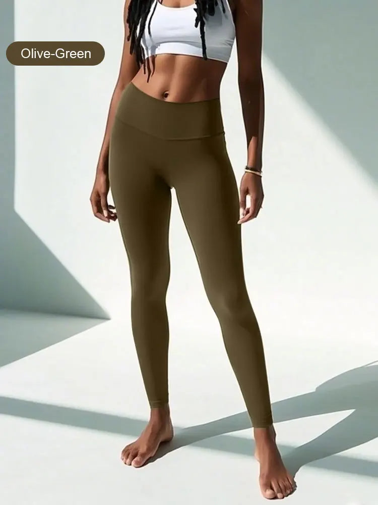 Pantaloni Da Yoga Vita Alta Per Donne Elasticizzati Quattro Direzioni Asciugatura Rapida Per Corsa Ciclismo Palestra
