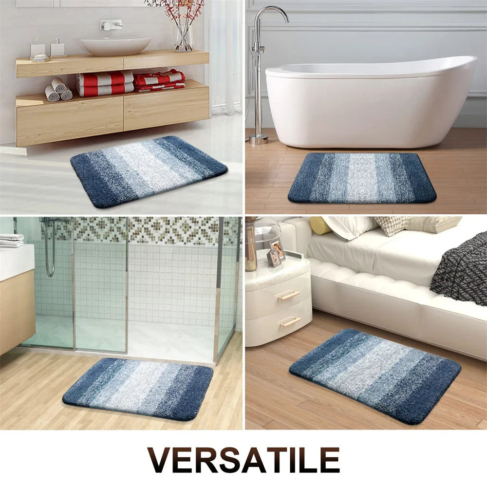 Kitinjoy Tappeto Da Bagno Di Lusso In Microfibra Assorbente Antiscivolo Peluche Morbido Per Doccia E Pavimento