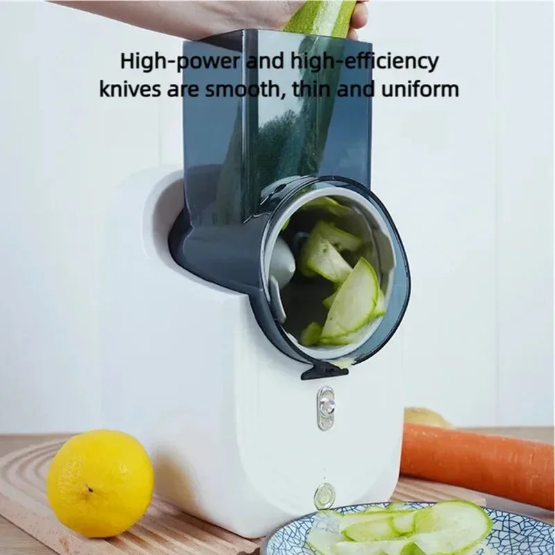 Affettatrice Di Verdure Multifunzione Per Cucina Domestica Elettrica Con Trituratore Automatico