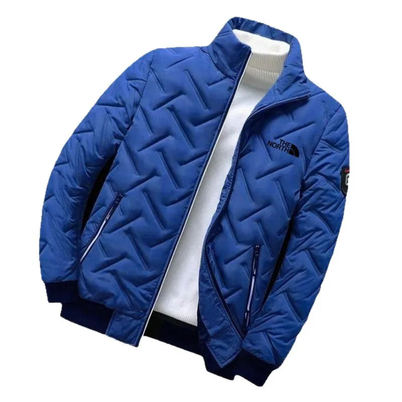 Piumino In Cotone Da Uomo 2026 Nuova Moda Autunno Inverno Giacca Corta Imbottita Con Collo Alto Casual Senza Cappuccio