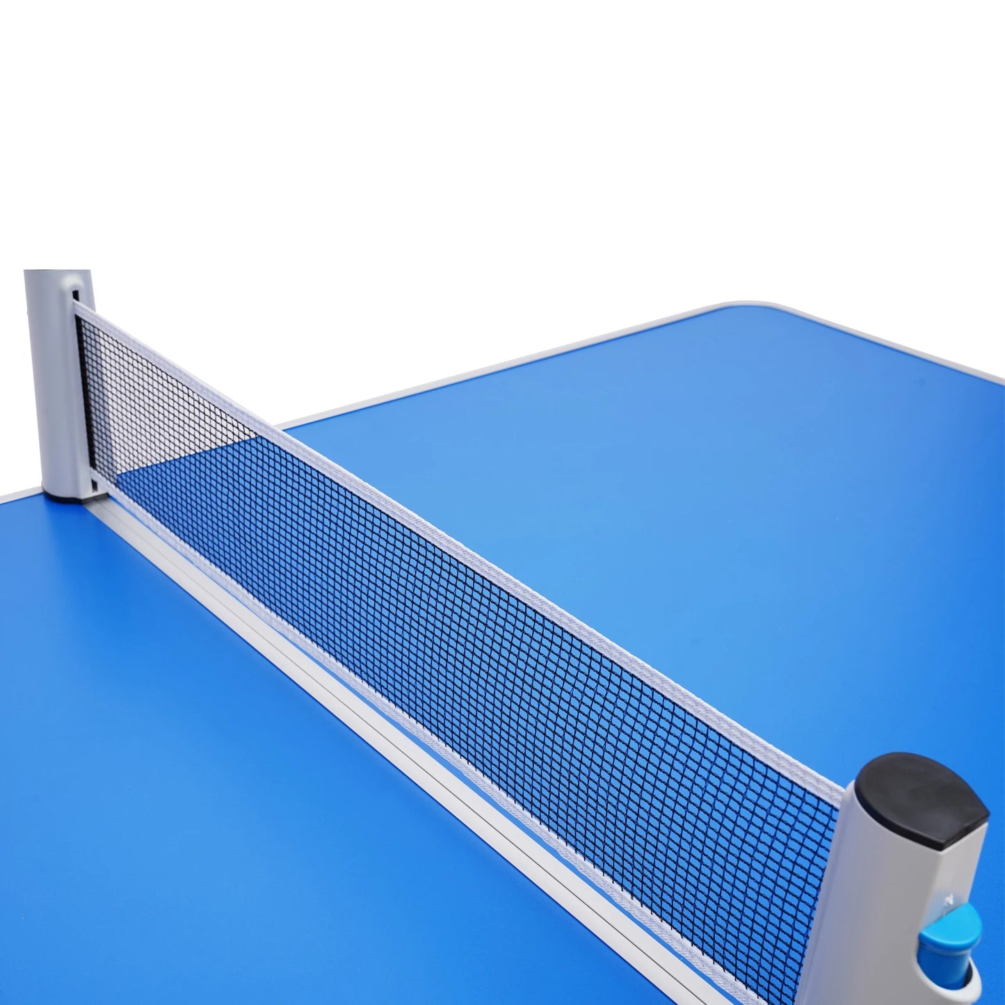 Tavolo Da Ping Pong Pieghevole Con Rete Set 2 Racchette 3 Palline 6 Staffe Interni In MDF Multifunzionale