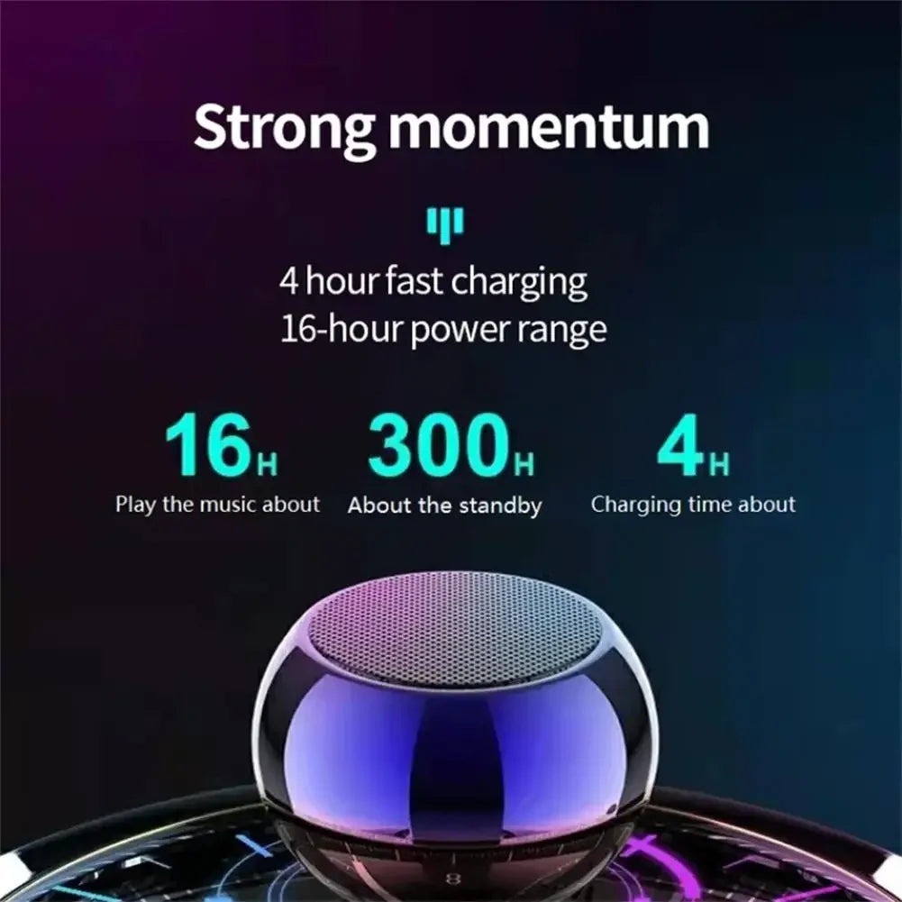 Altoparlante Bluetooth Wireless Portatile Nuovo Subwoofer Robusto In Metallo Per Esterno e Ufficio