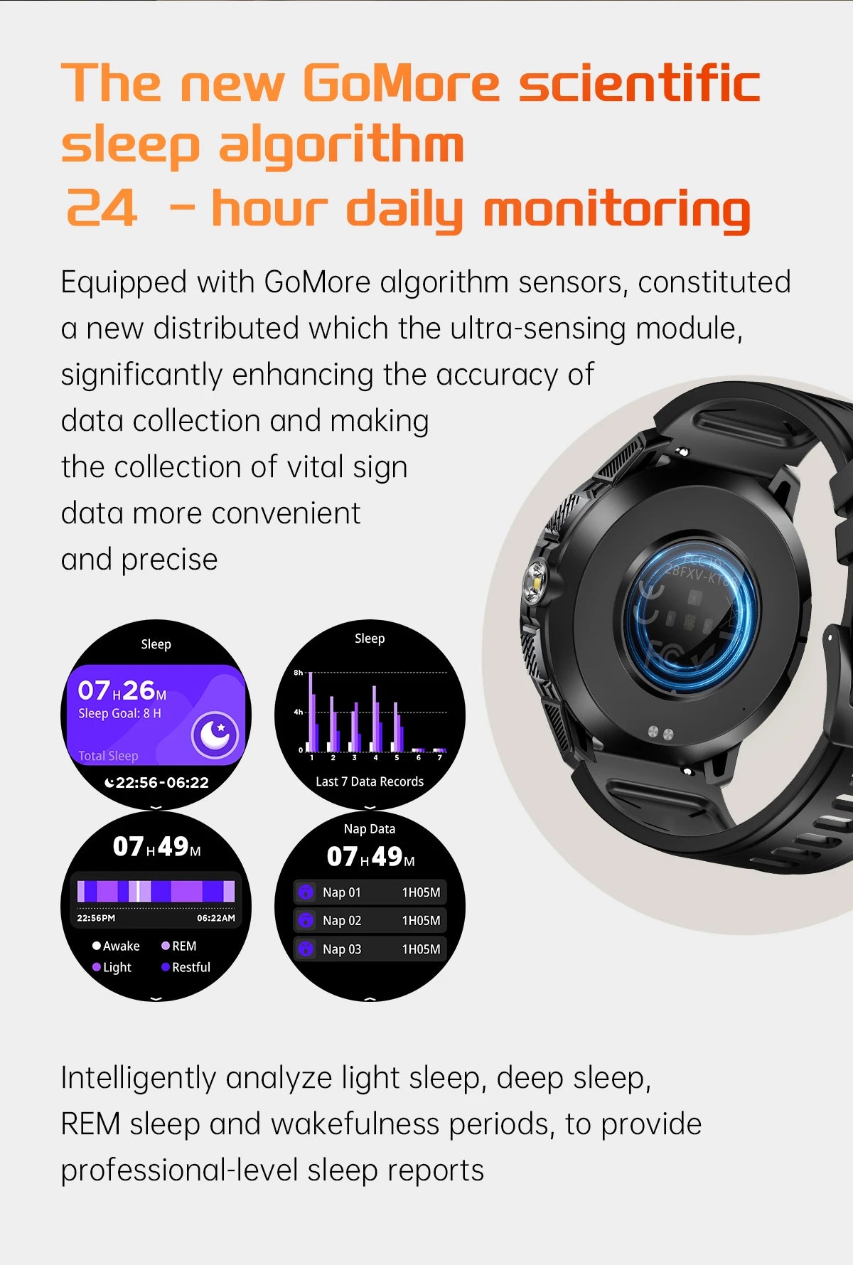 LIGE Smartwatch Da Uomo Bluetooth Chiamata Impermeabile 3ATM Batteria 1100mAh Bussola Esterna Per Sport Fitness