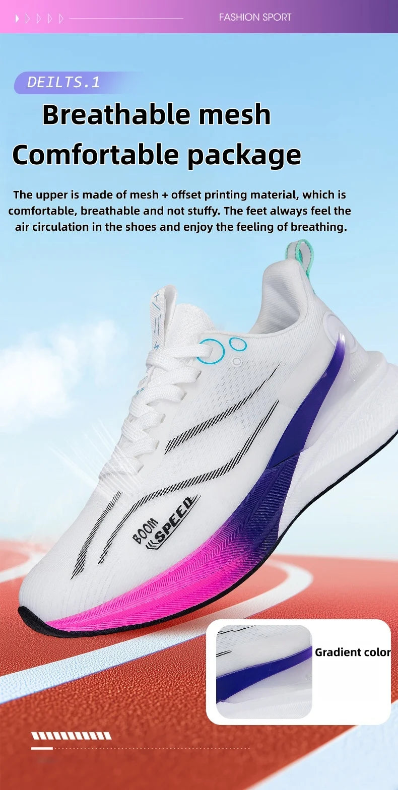Scarpe Da Corsa Professionali Per Maratona In Carbonio Unisex Ultraleggere Con Assorbimento Degli Urti E Supporto Stabile