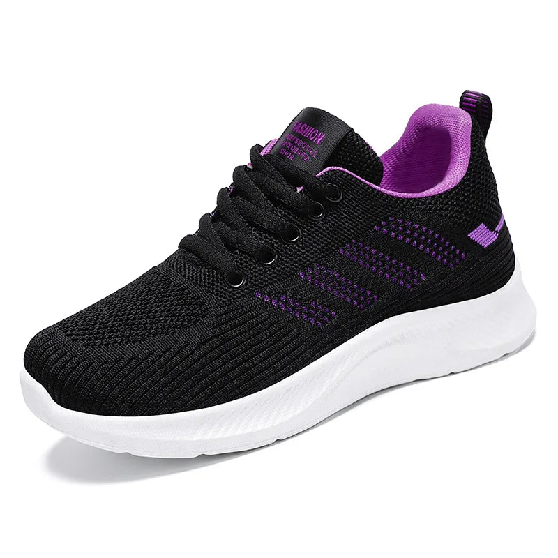 Scarpe da Ginnastica da Donna Traspiranti in Rete Monofacciale con Suola Morbida Ideali per Running e Allenamento