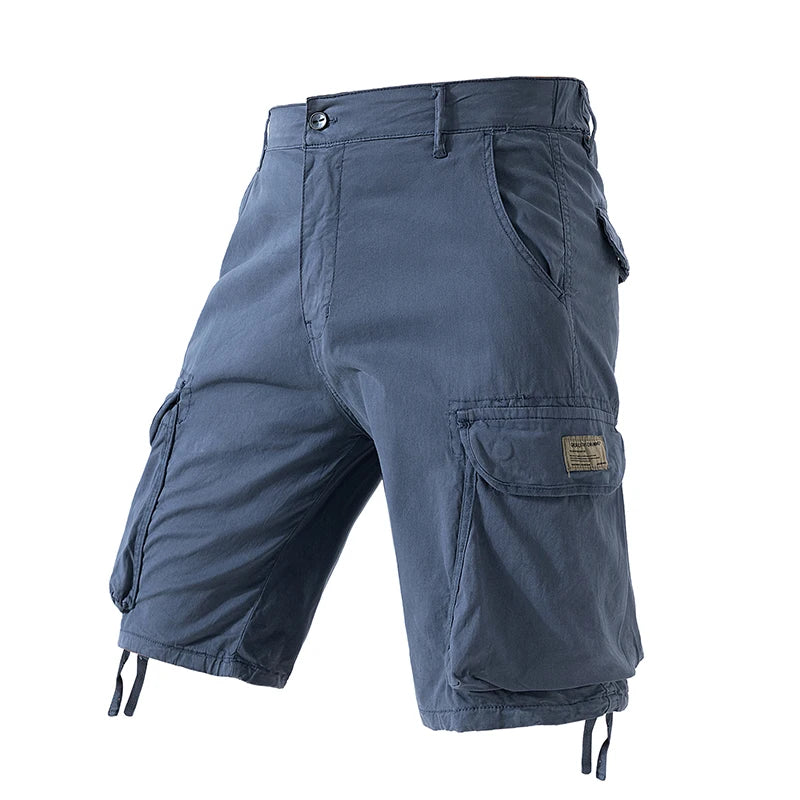 Pantaloncini Cargo Estivi Da Uomo In Cotone Con Tasche Multitasche Per Spiaggia E Tempo Libero Casual Primavera