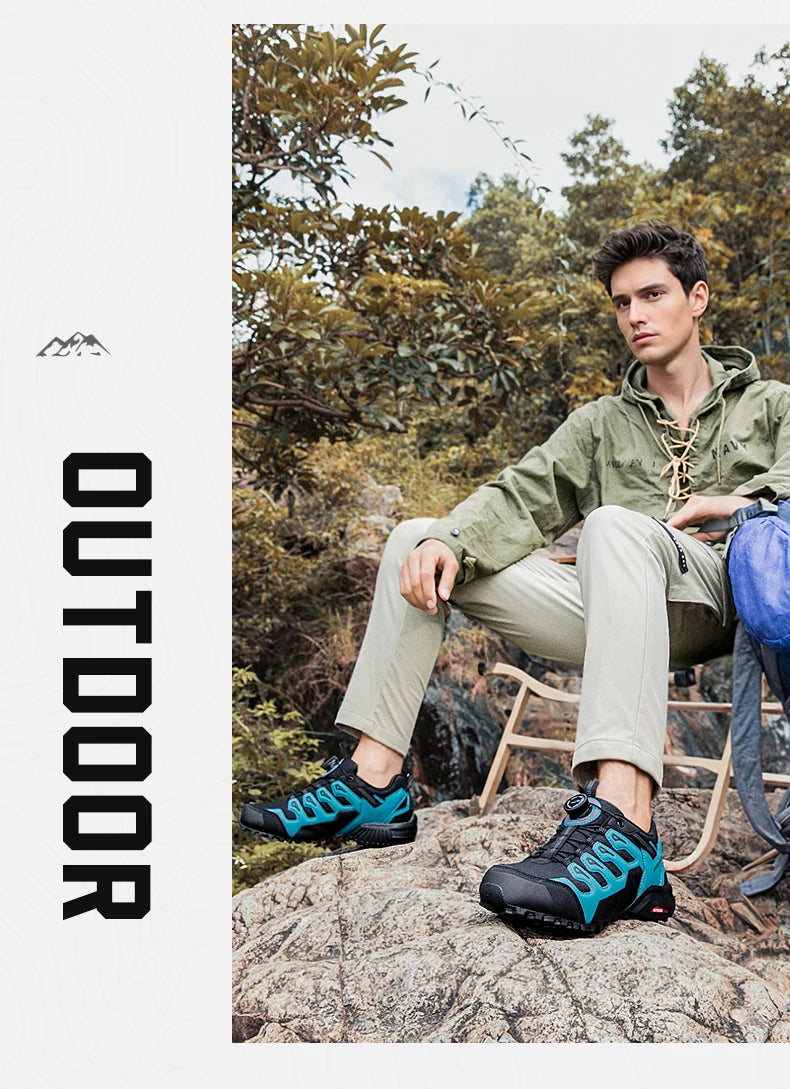 Scarpe Da Trekking Da Uomo In Pelle Scamosciata Esterno Scarpe Da Ginnastica Tattiche Da Caccia Resistente All Usura