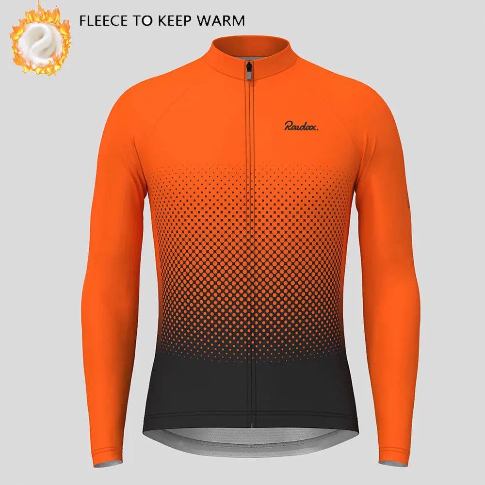 Raudax Abbigliamento Ciclismo Invernale Pile Termico Maglie Da Ciclismo A Maniche Lunghe Calde Giacche Da Bicicletta MTB