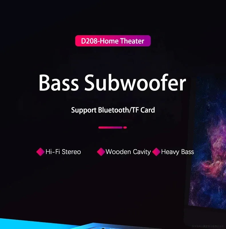 Barra Sonora Bluetooth HiFi 3D Con LED Colorati Per TV E Home Theater Immersiva Per Appassionati Cinema