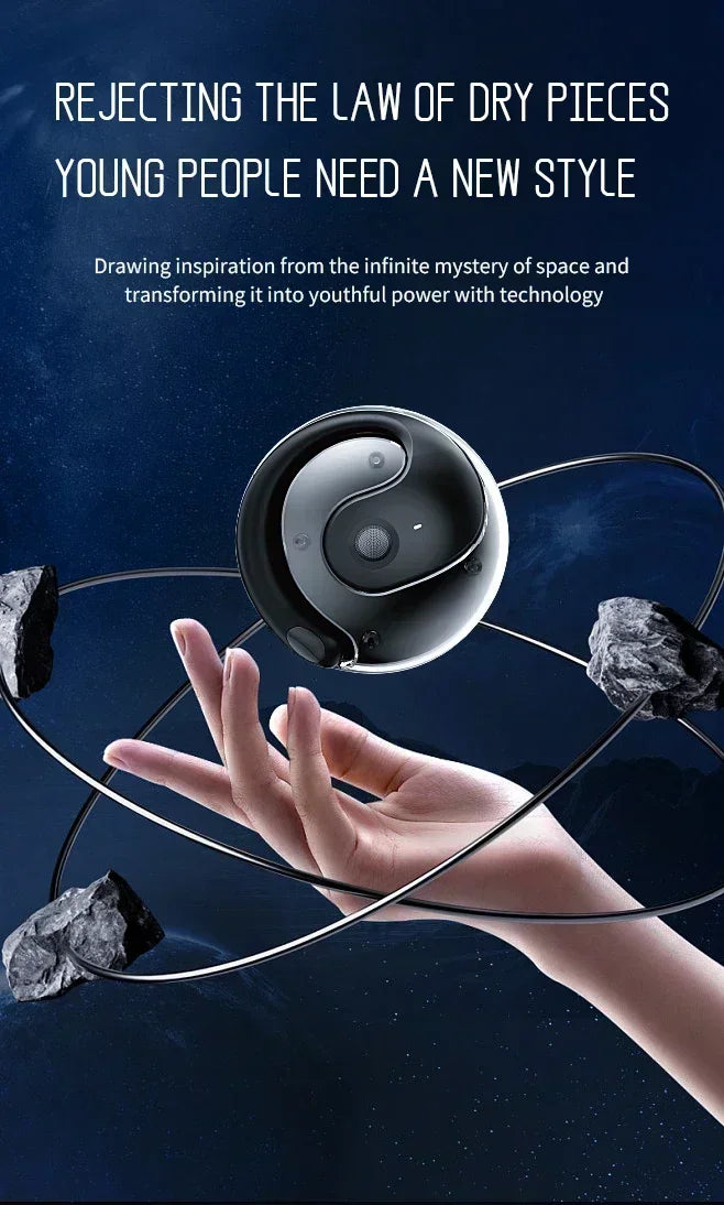 Cuffie Bluetooth Wireless TWS Con Gancio Per Orecchio Cancellazione Del Rumore Auricolari Stereo Bluetooth 5.3 Gaming