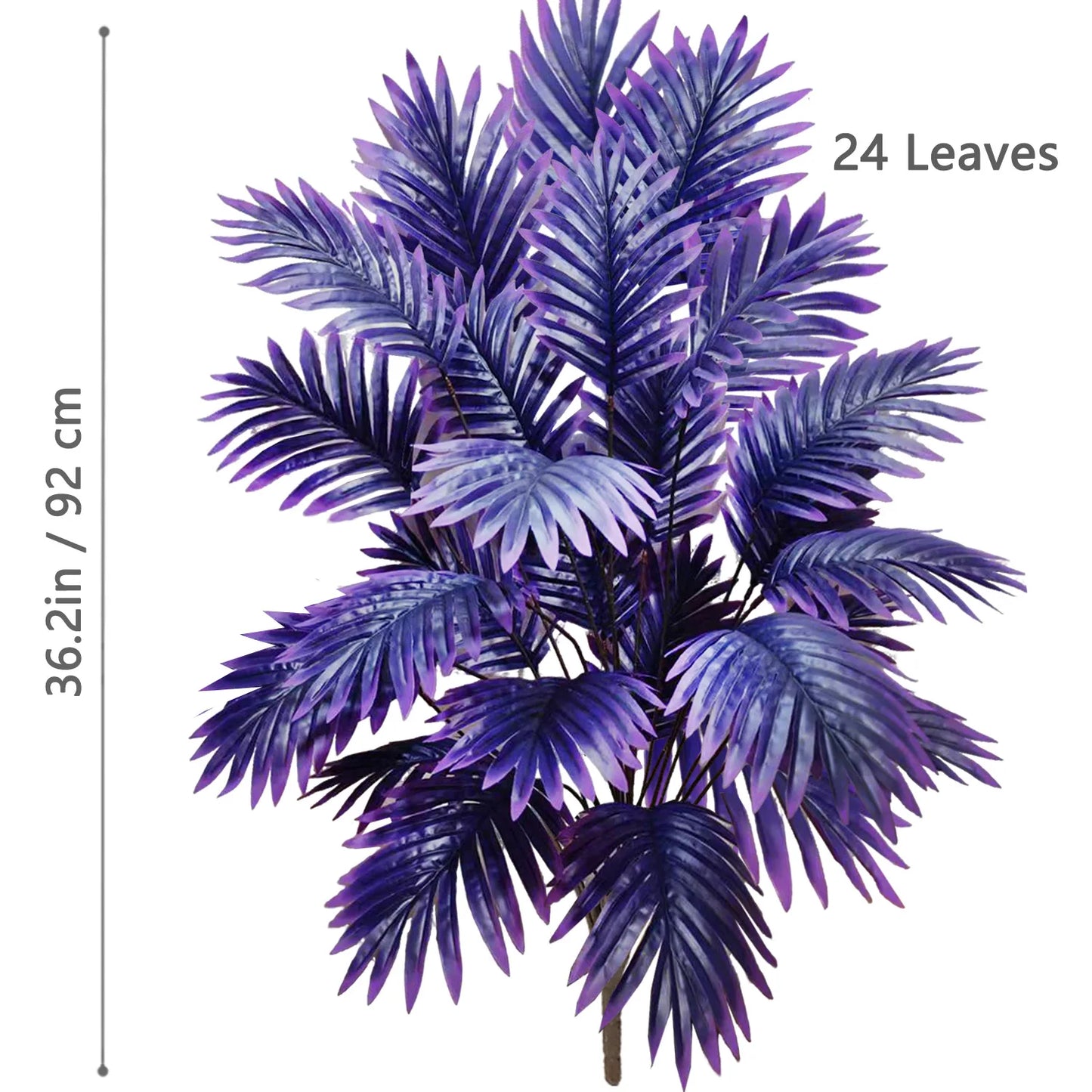 Palma Artificiale Tropicale Con Rami Di Foglie In Plastica Verde Per Decorazione Giardino Esterno Misure 50 90 120 Cm
