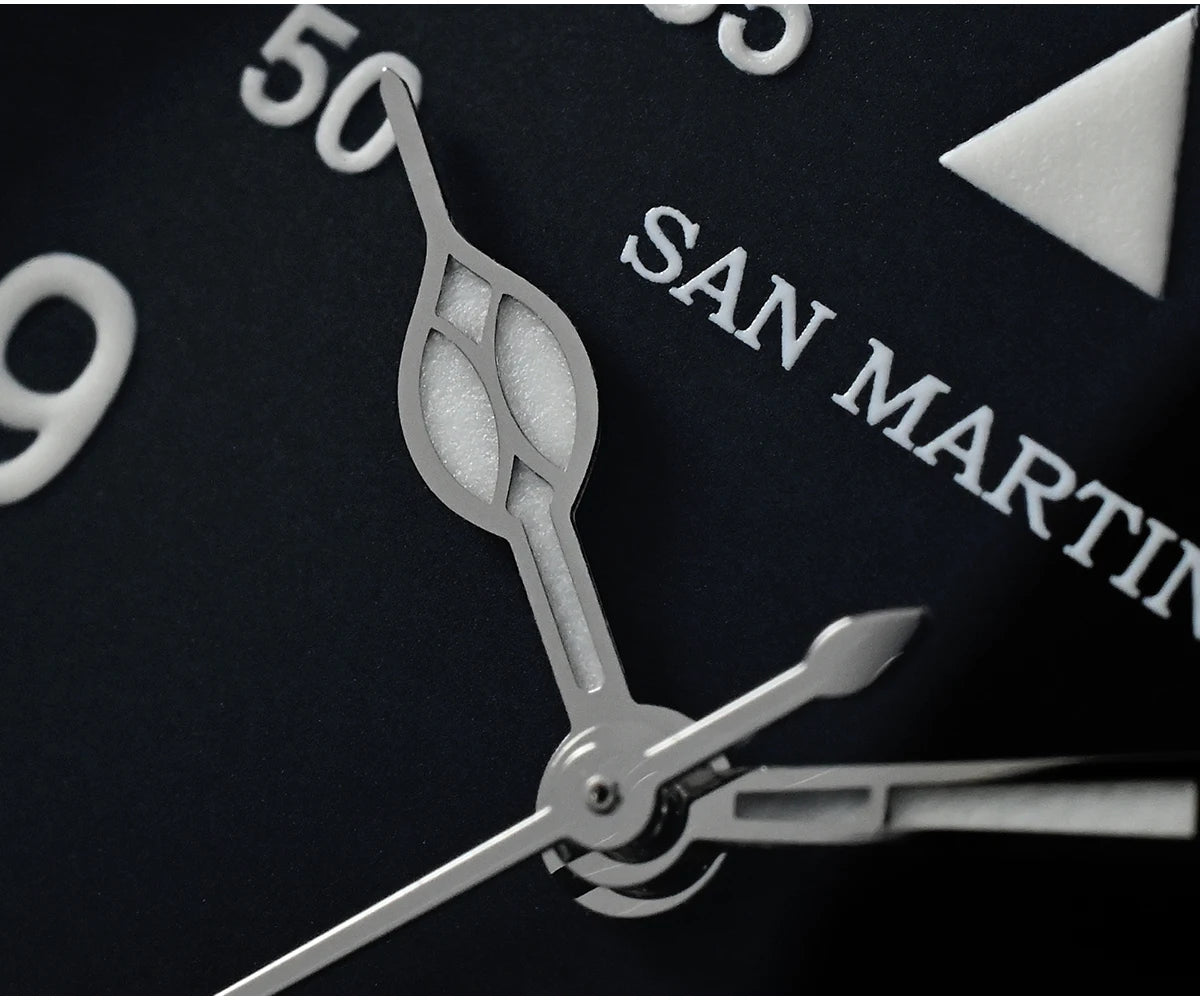 Orologio Da Pilota Da Uomo San Martin 37mm Meccanico Automatico 100m Impermeabile Stile Militari BGW 9
